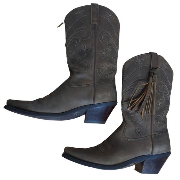 Ariat Sage Stars Distressed Boots - Size 9B - NWOB - Picture 3 of 16